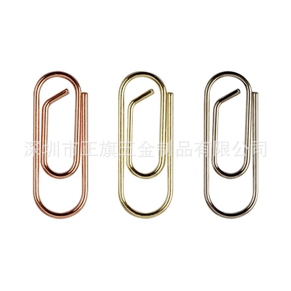 LOLIPPYY 200pcs Mini Metal Paper Clips Small Binder Fasteners Stationery Organizer Clamps Bookmark Clips for Office Journals Documents Memo Pages