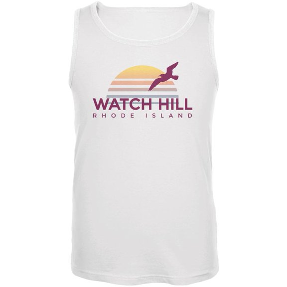 Beach Sun Watch Hill Rhode Island Mens Tank Top White X-LG