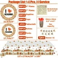 thumbnail image 3 of 142 Pcs Vintage Book Theme Party Tableware Book Club Birthday Party Supplies Library Reading Themed Disposable Plates Napkins Cups and Forks Set, 3 of 6