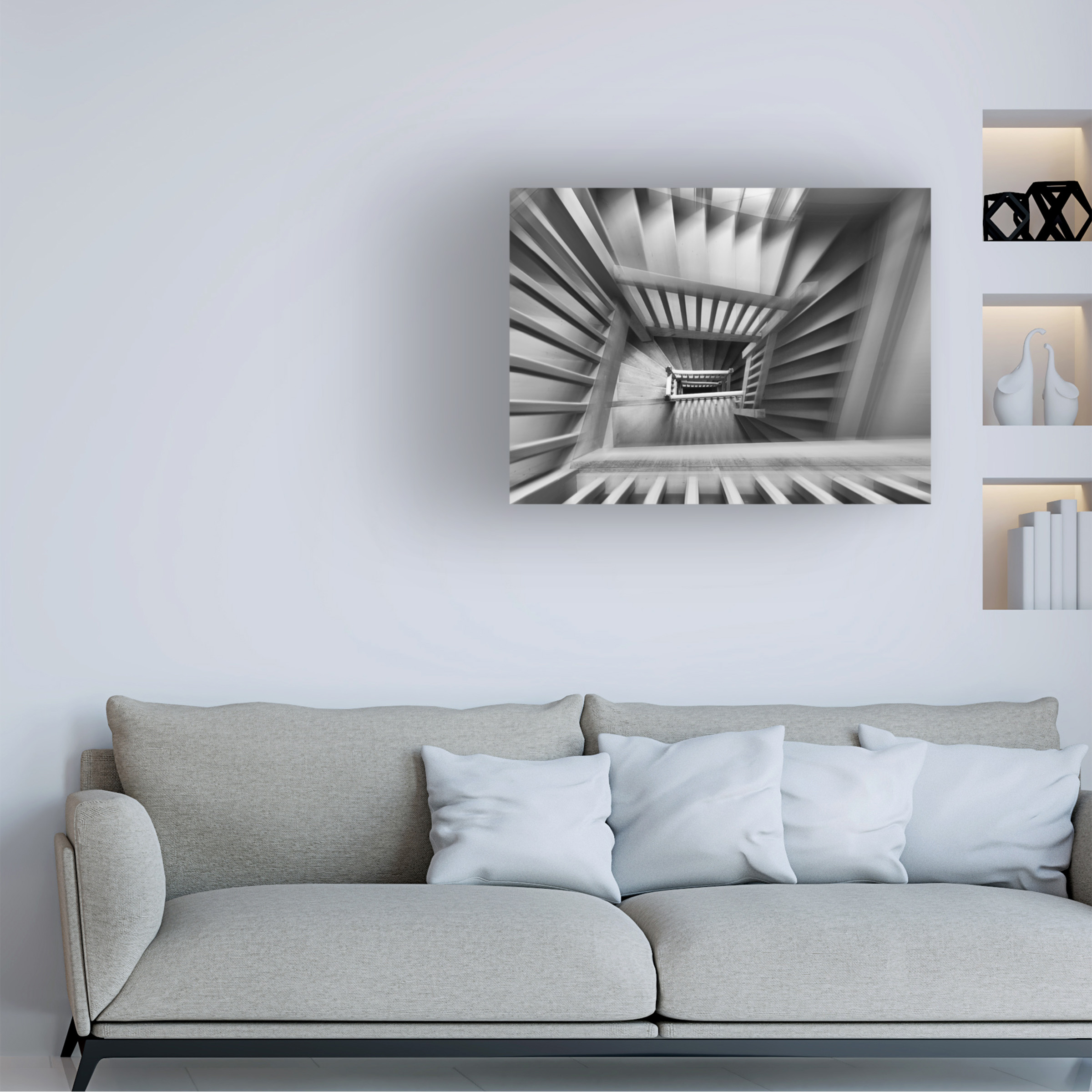 Henk Van Maastricht 'Old Staircase' Canvas Art