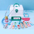 thumbnail image 4 of HEVIRGO 17Pcs/Set Wooden Pretend Play Doctor Medical Kit Tools Educational Kids Toy, 4 of 10