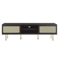 thumbnail image 6 of Modway Cambria Rattan and Particleboard TV Stand for TVs up to 70" in Black, 6 of 7