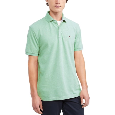 Tommy Hilfiger Mens Custom-Fit Cotton Pique Polo Shirt Medium Soft Green - NWT