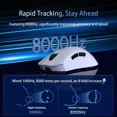 thumbnail image 5 of Delux M900PRO Ultra-light Version Wireless Gaming Mouse Ergonomic 1K/8K Polling Rate 50g PAW3395 for Right Big Hand PC Gamer, 5 of 10