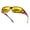 Translucent Gradient Red Frame Night Vision Polarized Yellow Lenses, variant on FEISEDY Men Women Night Driving Glasses Fit over Glasses Anti-Glare Polarized Wrap Yellow Sunglasses Over Glasses B2593