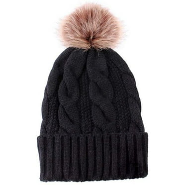 XO Winter Satin Beanie w/Pom Pom