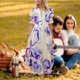 thumbnail image 5 of Vestido De Mujer Vestido elegante con cuello en V Maxi Dress Vestidos Moda suave para boda (Azul S) Ygjytge para Mujer Azul T S, 5 of 6
