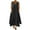 Black, variant on Women's Dresses Cotton Linen Irregular Double Layer Tank Dress Plus Size Sleeveless Loose Beach Dresses Summer Sundress