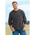 thumbnail image 4 of KingSize Men's Big & Tall Shrink-Less Lightweight Long-Sleeve Crewneck Pocket T-Shirt, 4 of 6