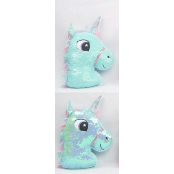 Sequin Unicorn Cushion