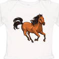 thumbnail image 4 of Inktastic Wild mustang horse galloping Boys or Girls Long Sleeve Baby Bodysuit, 4 of 5
