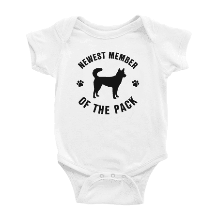 

Newest Member of The Pack Kai Ken Dog Funny Baby Bodysuit