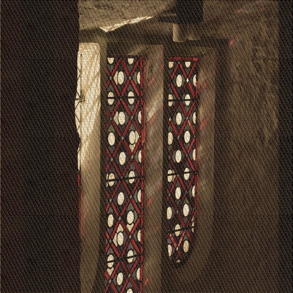 Ahgly Company Indoor Square Patterned Red Dirt Brown Area Rugs, 7' Square
