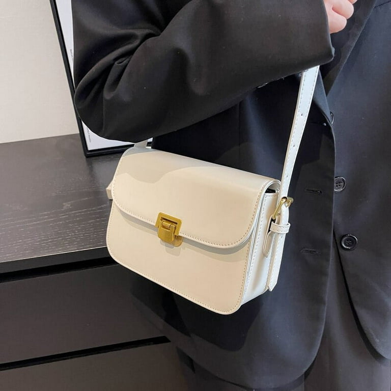 Cream Pu Leather Ladies Designer Handbag