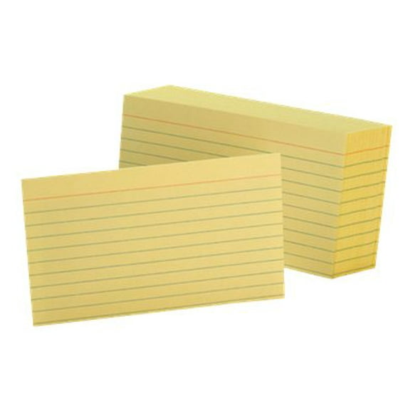 Oxford - Carte d'Index - - Canari - Ligné (Lot de 100)
