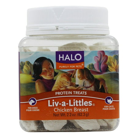 Halo Purely for Pets - Liv-A-Littles 100% Chicken Protein Treats - 2.2 oz. pack of