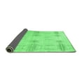 thumbnail image 2 of Ahgly Company Indoor Rectangle Solid Emerald Green Modern Area Rugs, 2' x 5', 2 of 4