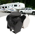 thumbnail image 4 of Trailer Plug Adapter, 13 Pin To 7 Pin Anti Aging Black ABS Copper Wearproof Trailer Towing Conversion Adapter  for All Trailer Plugs, 4 of 8