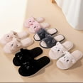 thumbnail image 6 of LHUnf Fuzzy Slippers For Women House Indoor Cozy Winter Slippers Indoor Shoes With Adorable Cat Print Design Bedroom Winter Shoes, 6 of 6