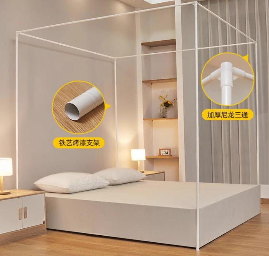 Canopy bed mosquito net holder four corner bed, mosquito net holder 4 corners bedpost, bed canopy frame rack frame for all sizes bed
