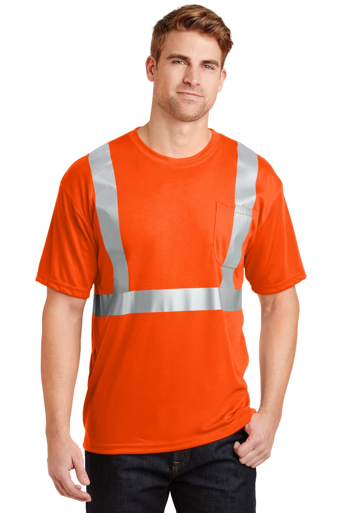 SAFETY T-SHIRT MESH PERFORMANCE CLASS 2 PACK OF 2 FOR MEN ANSI/SEA 107-2004 