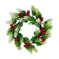 thumbnail image 2 of Table Centerpiece,Floral Candle Ring,Mini Artificial Flower Wreath with Standard Inner Diameter for Dining Desk Wedding Holiday Candle Display, 2 of 7
