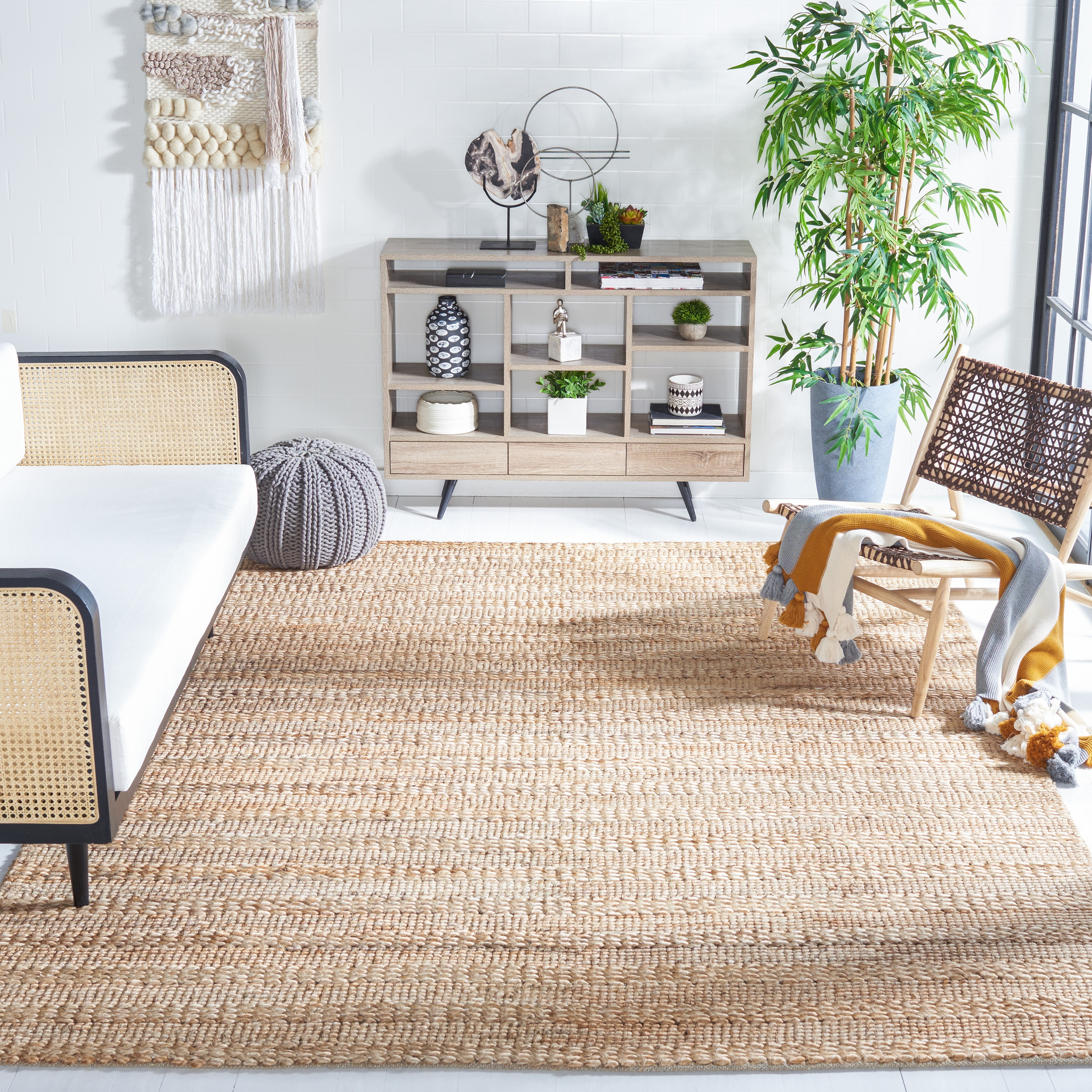 SAFAVIEH Natural Fiber Henrika Geometric Area Rug, Natural, 11' x 15'