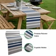 thumbnail image 5 of Navy Blue Grey Stripes Table Runner - 60 Inch Long, Kitchen Dining Table Runner Dresser Scarves, Simple Striped Lines Minimalist Farmhouse Decor for Coffee Tables Wedding Party Banquet, 5 of 8