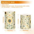 thumbnail image 6 of Yayeee Flameless Candles with Remote Flickering Battery Operated Multi Color Changing, Floral Birds Pattern, 6 of 7