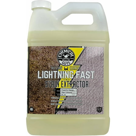Chemical Guys SPI_191 Lightning Fast Carpet and Upholstery Stain Extractor,(Fabric, Upholstery, & Carpet), Safe for Cars, Home, Office, Furniture & More, 128 fl oz (1 Gallon), Citrus Scent