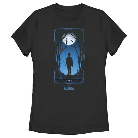 Women's Marvel: Agatha All Along Teen Card  Graphic T-Shirt