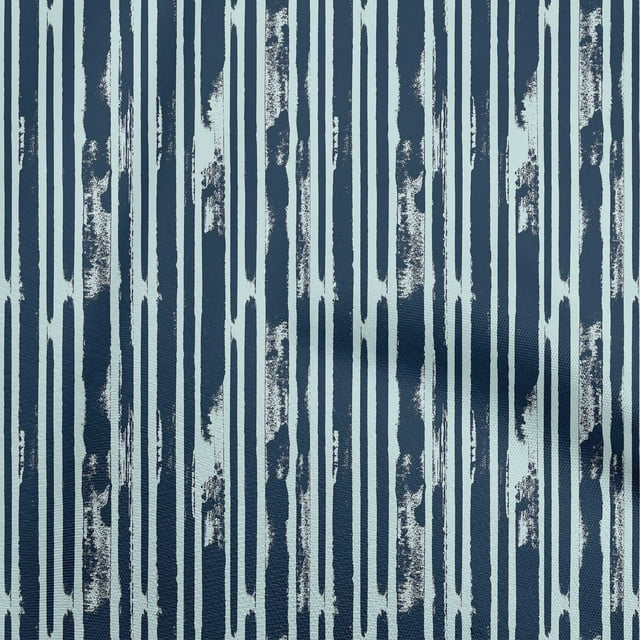 oneOone Rayon Navy Blue Fabric Abstract Craft Projects Decor Fabric Printed By The Yard 56 Inch Wide