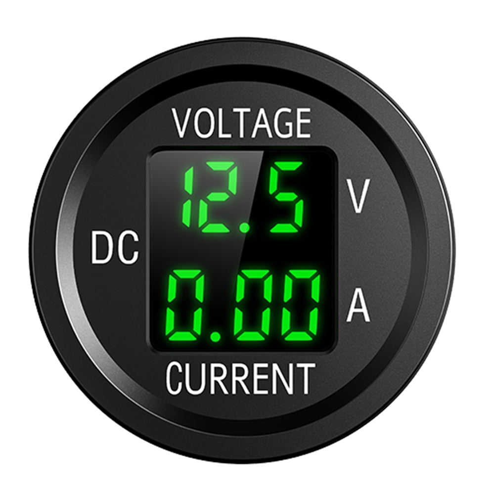12V 24V Car Motorcycle LED Panel Dual Voltage Voltmeter Ammeter Volt Meter Guage