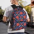 thumbnail image 2 of Wukai Sea Animals Versatile Backpack:Spacious,Organized,Comfortable,Ideal for Travel and Everyday Use with Multiple Pockets and Padded Straps, 2 of 8