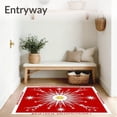 thumbnail image 3 of ODIKA 3'x5' Machine Washable Non-Slip Area Rug, Starburst Radial Design Holiday Floor Accent with Celestial High Traffic Rug with Pad, Red, 639819, 3 of 8