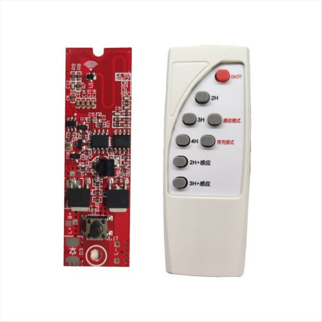 Placa de Lámpara de Control Automático de 3,2 V y 3,7 V con Control Remoto, Controlador LED Solar, Multifunción, Inducción del Cuerpo Humano. B