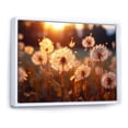 thumbnail image 2 of Designart "Dandelion Wishes" Floral Floater Framed Canvas Wall Art, 2 of 7