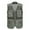 Army Green, variant on UVEASISHA Mens Lightweight Cargo Vest Outdoor Mesh Quick Dry Fishing Vest Full Zip V Neck Sleeveless Work Jackets with Multi Pockets Army Green L