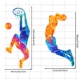 thumbnail image 4 of Mefoss Colorful Basketball Player Silhouette Wall Decals Sticker, 4 of 6