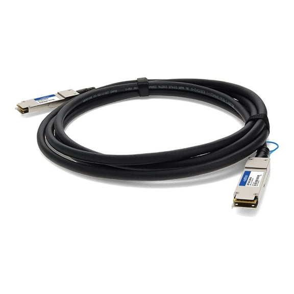 AddOn Cisco® QSFP-100G-CU2M Compatible TAA Compliant 100GBase-CU QSFP28 Direct Attach Cable (Passive Twinax, 2m) - 6.56 ft Twinaxial Network Cable for Network Device - First End: 1 x QSFP28 Net...