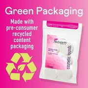 Swisspers Premium Cosmetic Rounds, Makeup Application Sponge, Soft Foam, Cruelty-Free, Vegan, Hypoallergenic, Natural Latex Free, Multi-Purpose Beauty, Green Packaging, 12 Count
