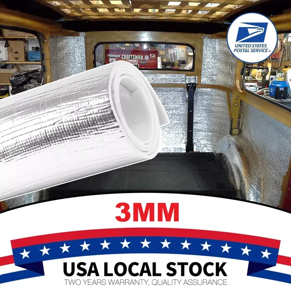 21.5Sqft Walls Ceilings Reflective Insulation Foam Heat Noise Proof Deadener Mat