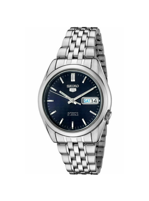 Seiko Men's 5 Automatic SNK357K Silver Stainless-Steel Automatic Dress Watch