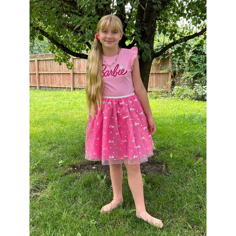  Barbie Girls Tulle Dress Little Kid to Big Kid: Clothing, Shoes  & Jewelry