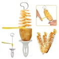 thumbnail image 2 of Whirlwind Potato Spiral Cutter Potato Tower Making Machine Vegetable Slicer Creative Vegetable Tools Kitchen Accessories Gadgets, 2 of 8
