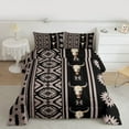 thumbnail image 2 of Manfei Rustic Boho Aztec Full Size Comforter Sets,Country Bull Skull Bedding Comforter Set,Western Co0Wboy Tribal Bedding Sets For Boys Kids,Super Cozy Room Decor Reversible,3-Piece, 2 of 8