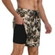 thumbnail image 2 of Fotbe Pug Traje de Baño para Hombre – Shorts de Natación de Secado Rápido con Forro y Bolsillos-Medium, 2 of 6