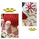thumbnail image 4 of Fiudx Medias Navideñas a Cuadros, Diseño de Papá Noel con Copos de Nieve, Decoración Festiva para El Hogar, Decoración de Pared para Chimenea, Perfectas para Fiestas Navideñas, Tamaño 45 X 21 Cm, Jue, 4 of 4