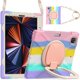 thumbnail image 1 of Funda con soporte de anillo ajustable para iPad de 9,7 pulgadas (2018) con correa para el hombro, gran soporte de anillo ajustable, protección contra golpes., 1 of 5