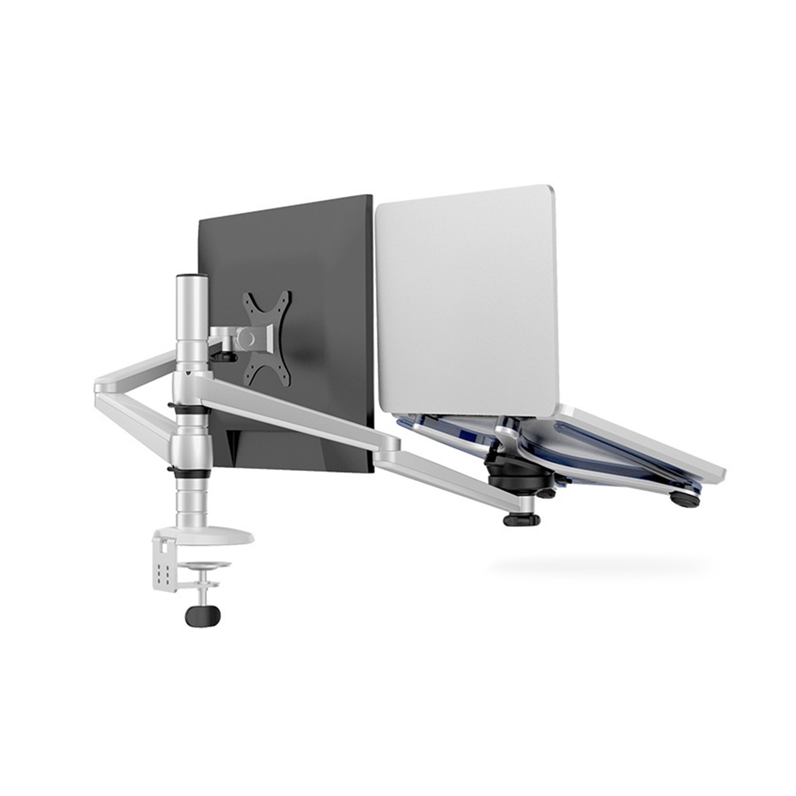 Aluminum Alloy Display Stand Laptop Monitor Stand Dual Arm Monitor Desktop Bracket ,Flexible and Strong Support